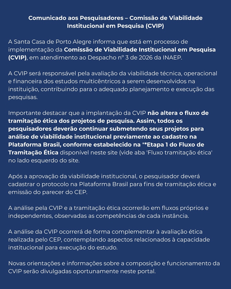 Comitê de Ética em Pesquisa